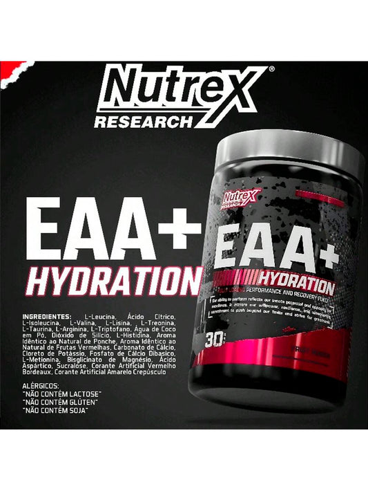 EAA+ Hydration 375g - Ponche de Frutas | Aminoácidos Essenciais | Nutrex