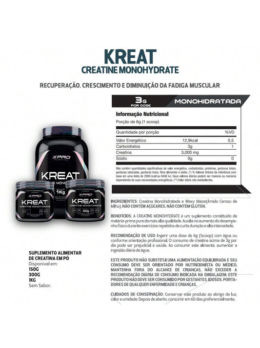 KREAT CREATINE MONOHYDRATE 150GR