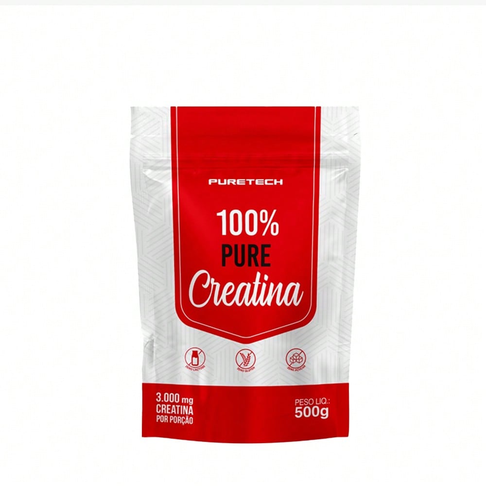 CREATINA 100% PURE REFIL 500G PURETECH