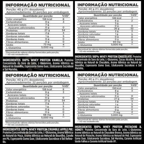 100% Whey Protein 900g (Refil) - Apple Pie | Nutrex