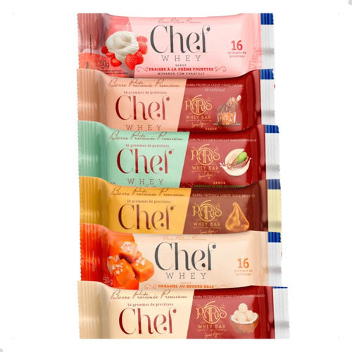 Barra de Proteína Chef Whey (Caixa 12un) - Caramelo Salgado