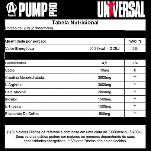 Animal Pump Pro 600g - Maçã Verde | Pré-Treino Sem Estimulantes