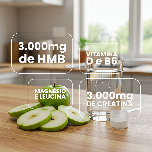 Creatina + HMB 300g Maçã Verde | Chef Whey