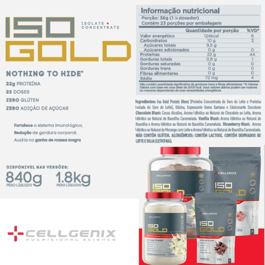 ISO GOLD 1,8KG REFIL CHOCOLATE BLAST CELLGENIX