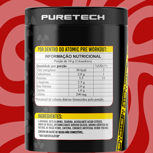 ATOMIC PRE WORKOUT 300G TUTTI FRUTTI-PURETECH