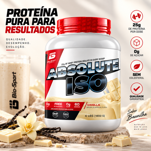 Absolute Iso Whey 1,8kg – Sabor Baunilha