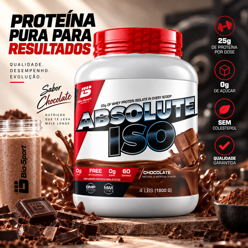 Absolute Iso Whey 1,8kg – Sabor Chocolate