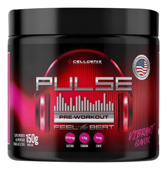 Pulse Pre-Workout 150g - Vibrant Flavor | Energia e Foco | Cellgenix