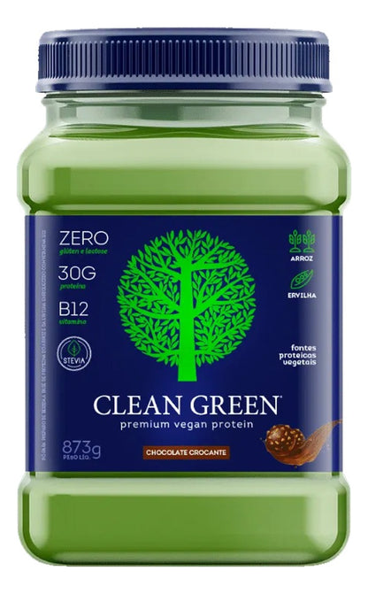 Clean Green Protein 840g Chocolate Crocante - Proteína Vegana | Cellgenix