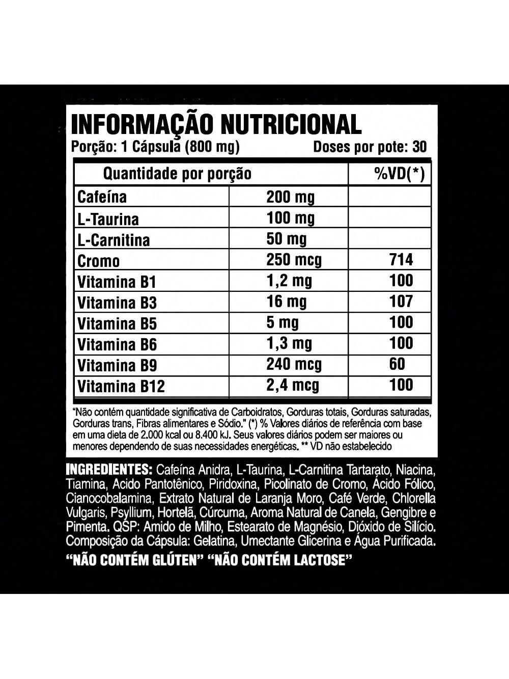 Lipo-6 Black Ultra Concentrado (30 Cáps) - Termogênico | Nutrex