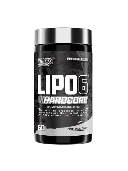 Lipo-6 Black Hardcore 60 Cápsulas - Termogênico de Efeito Máximo | Nutrex