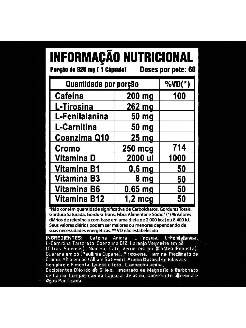 Lipo-6 Black Hardcore 60 Cápsulas - Termogênico de Efeito Máximo | Nutrex