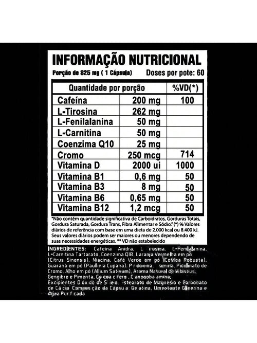 Lipo-6 Black Hardcore 60 Cápsulas - Termogênico de Efeito Máximo | Nutrex