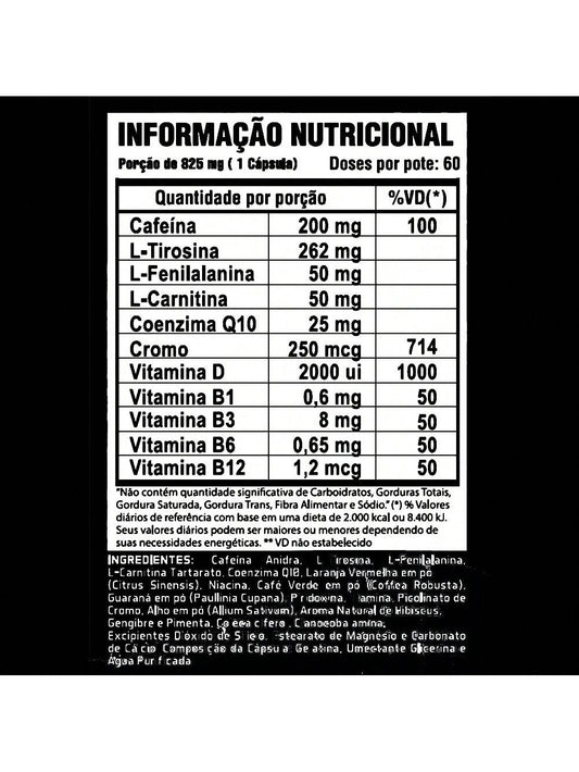 LIPO 6 HARDCORE 60 CAPSULAS NUTREX *NOVO