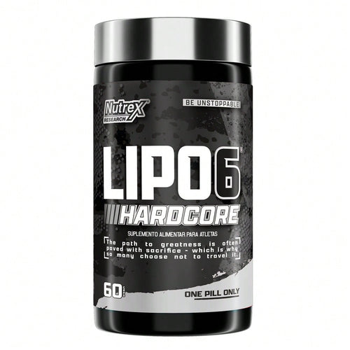 Lipo-6 Black Hardcore 60 Cápsulas - Termogênico de Efeito Máximo | Nutrex