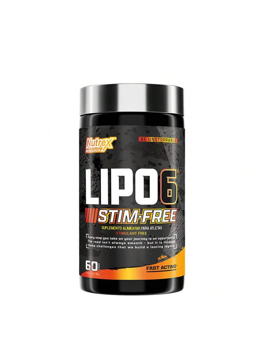 Lipo-6 Black Stim-Free 60 Cápsulas - Termogênico Sem Estimulantes | Nutrex