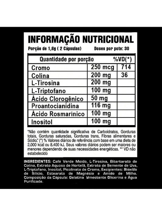 Lipo-6 Black Stim-Free 60 Cápsulas - Termogênico Sem Estimulantes | Nutrex