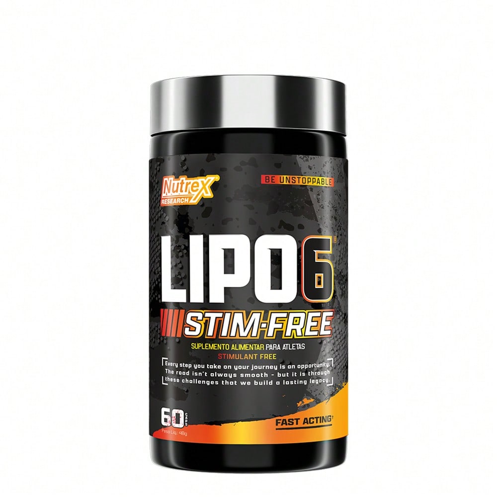 Lipo-6 Black Stim-Free 60 Cápsulas - Termogênico Sem Estimulantes | Nutrex