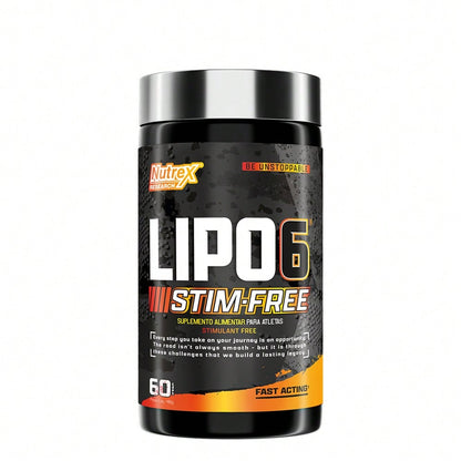 Lipo-6 Black Stim-Free 60 Cápsulas - Termogênico Sem Estimulantes | Nutrex