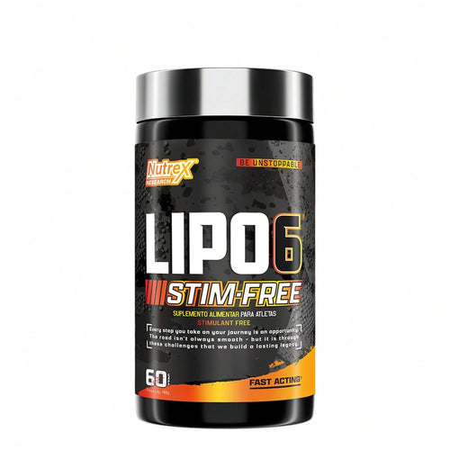Lipo-6 Black Stim-Free 60 Cápsulas - Termogênico Sem Estimulantes | Nutrex