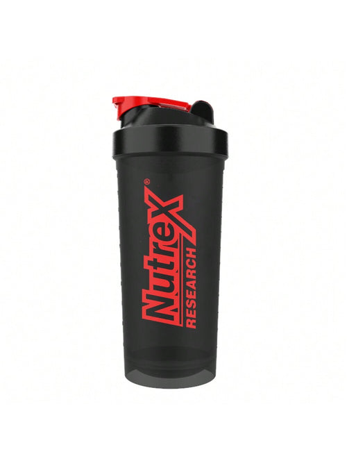 Coqueteleira Nutrex 600ml - Preta e Vermelha | Acessório Oficial