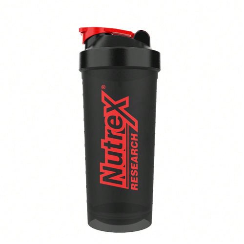 Coqueteleira Nutrex 600ml - Preta e Vermelha | Acessório Oficial