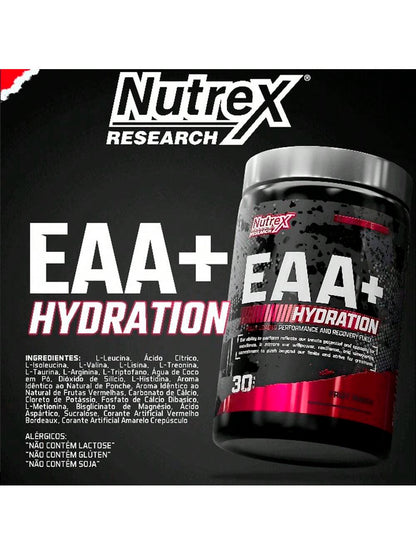 EAA+ Hydration 375g - Ponche de Frutas | Aminoácidos Essenciais | Nutrex