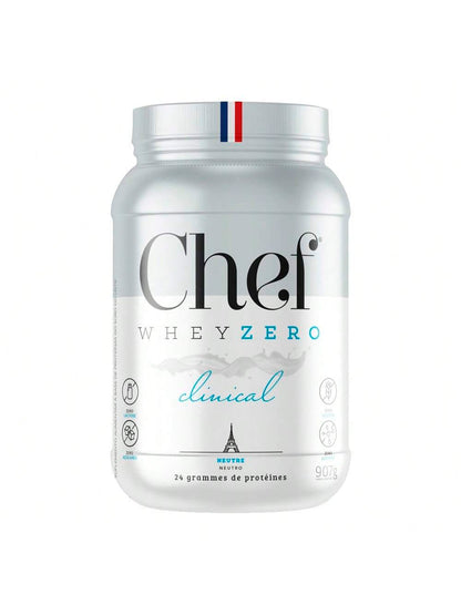 Chef Whey Clinical 907g - Whey Puro Sem Sabor | Zero Lactose