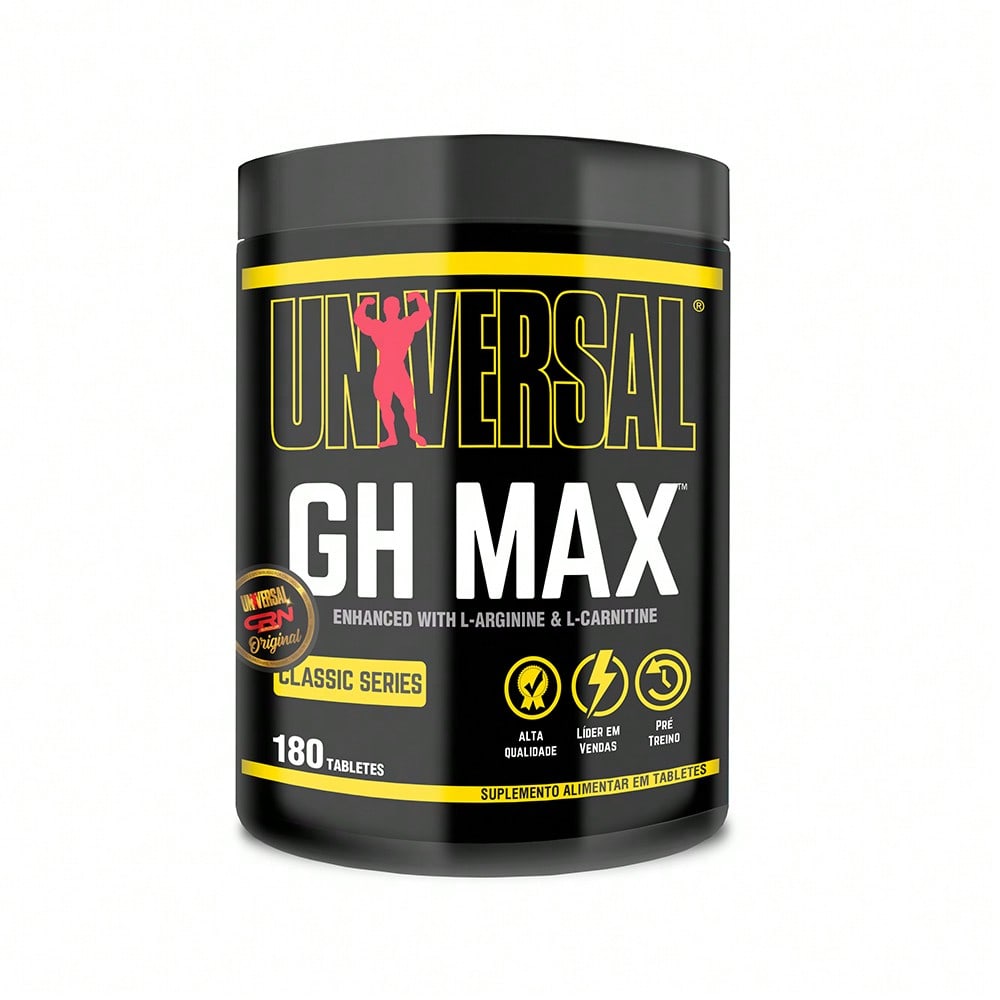 GH Max 180 Comprimidos - Suporte Metabólico e de Aminoácidos | Universal