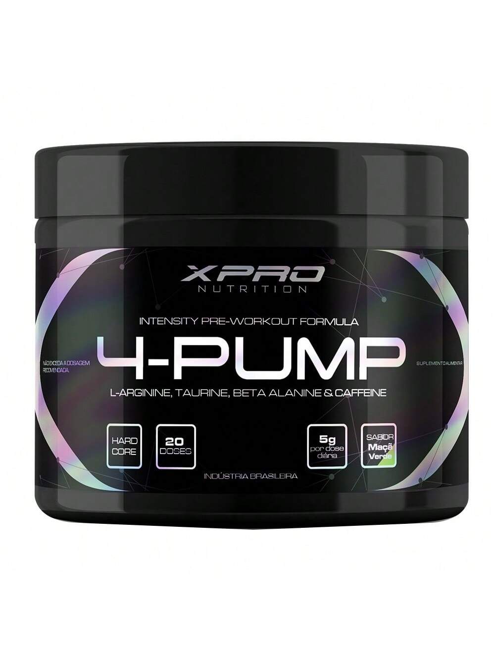Pré-Treino 4-Pump 250g Maçã Verde | XPro Nutrition
