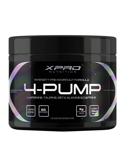Pré-Treino 4-Pump 250g Maçã Verde | XPro Nutrition