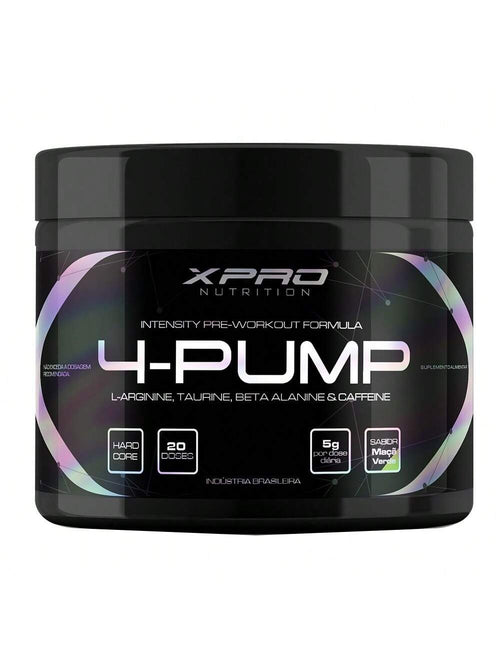 Pré-Treino 4-Pump 250g Maçã Verde | XPro Nutrition