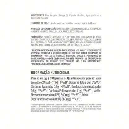 Pharma Ômega 3 (90 Cápsulas) - Essencial para Saúde e Bem-Estar | Fitpharma