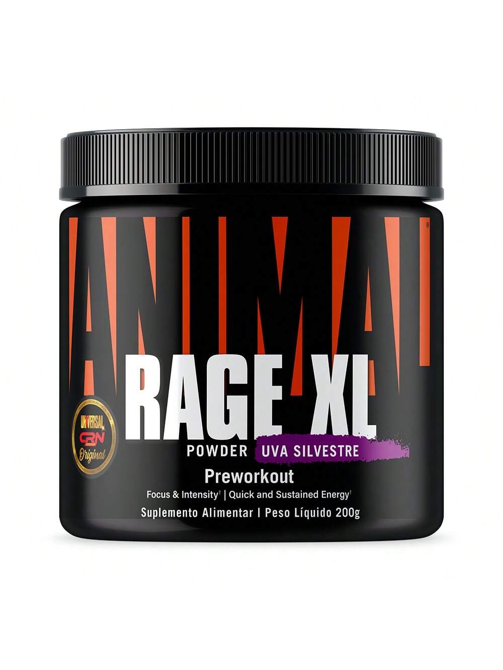 Animal Rage XL 221g - Uva | Pré-Treino de Alta Intensidade