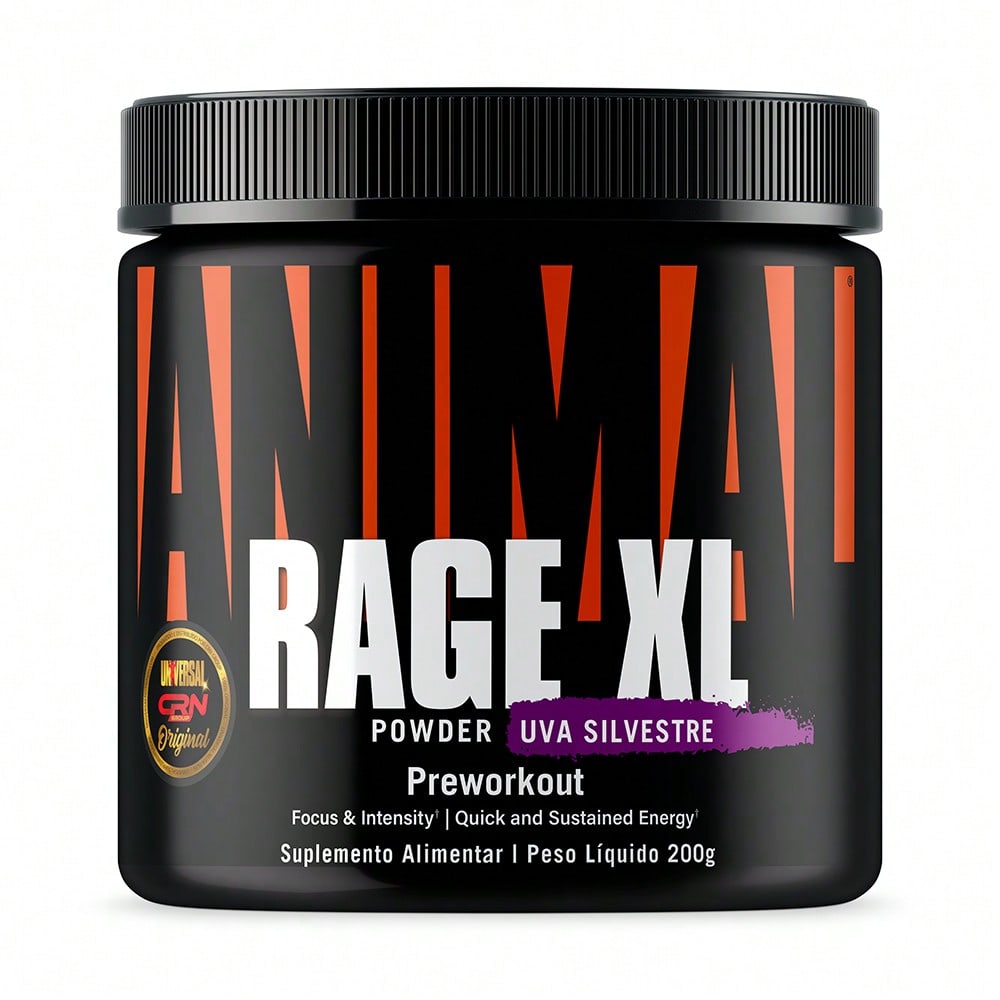 Animal Rage XL 221g - Uva | Pré-Treino de Alta Intensidade