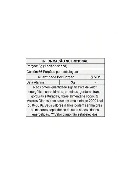 Beta Alanina 200g - A Repetição Extra para Seus Limites | Cellgenix