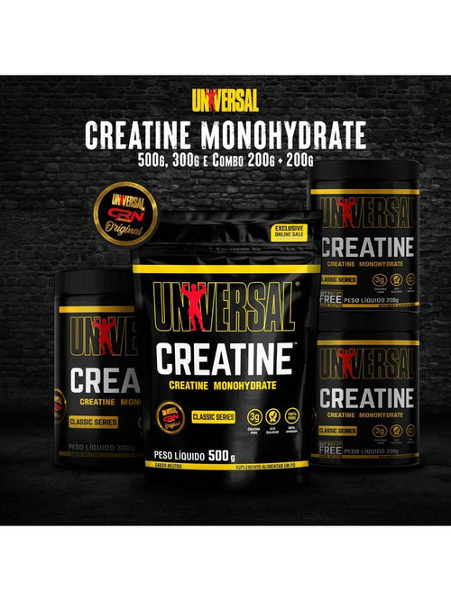 Creatina Monohidratada 300g - Força e Performance | Universal Nutrition