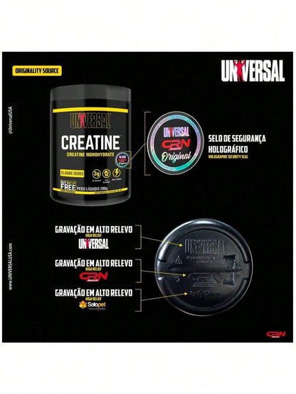Creatina Monohidratada 300g - Força e Performance | Universal Nutrition