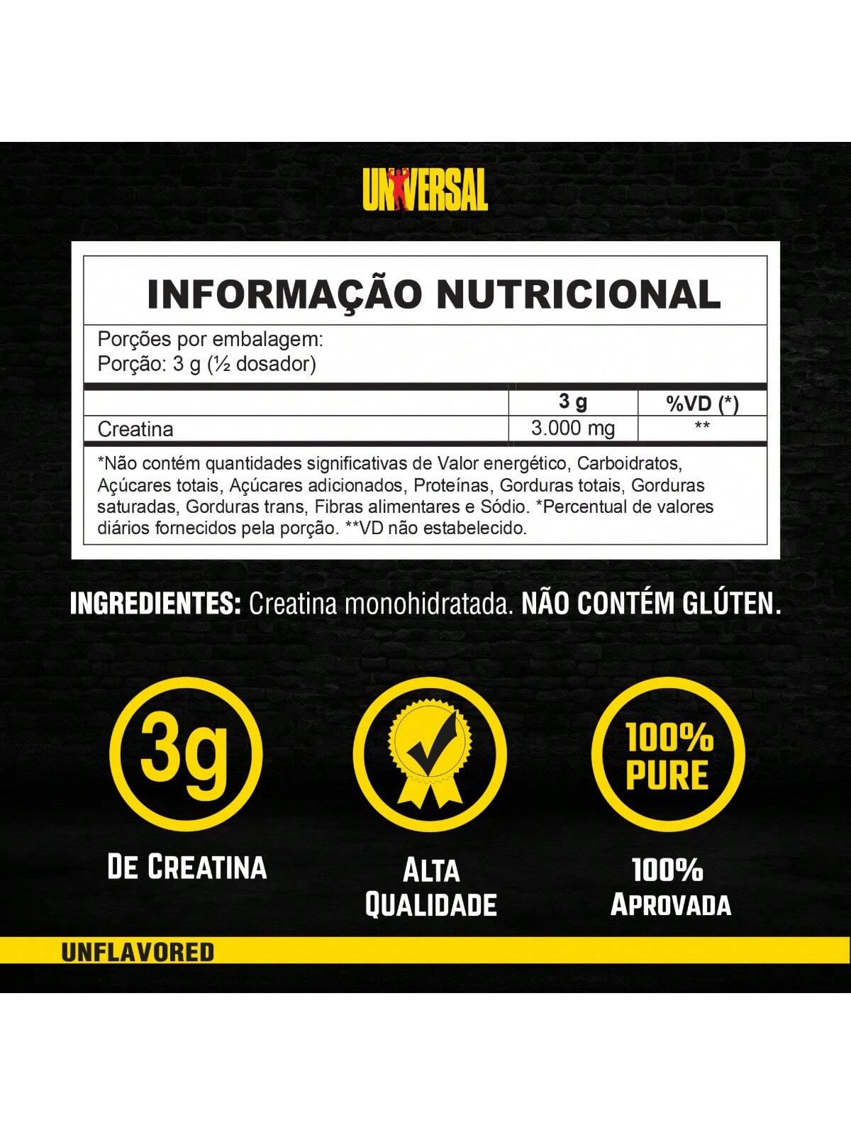 CREATINE MONOHYDRATE COMBO (200G+200G) UNIVERSAL