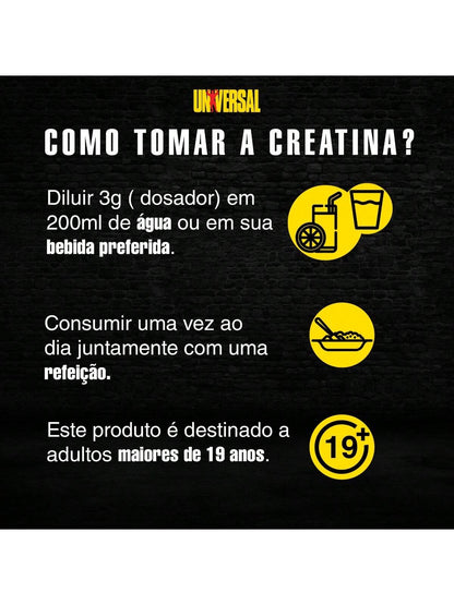 CREATINE MONOHYDRATE COMBO (200G+200G) UNIVERSAL