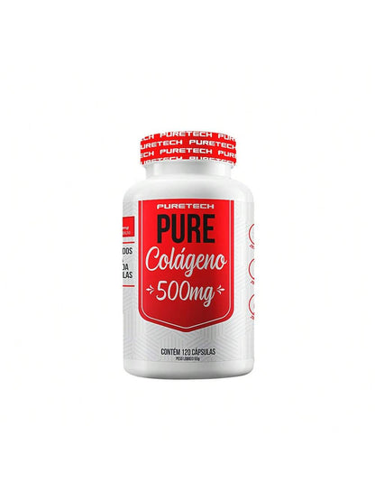 Colágeno Hidrolisado 120 Cápsulas - Suporte para Pele e Articulações | Puretech