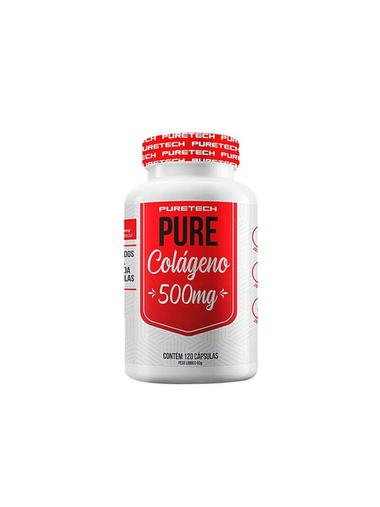 Colágeno Hidrolisado 120 Cápsulas - Suporte para Pele e Articulações | Puretech