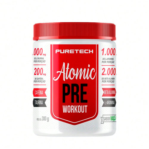 Atomic Pre-Workout 300g - Maçã Verde | Puretech