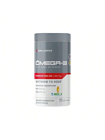 Ômega 3 (90 Cápsulas) - Alta Pureza EPA e DHA | Cellgenix