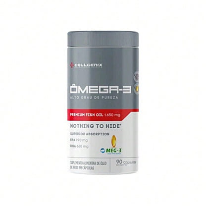 Ômega 3 (90 Cápsulas) - Alta Pureza EPA e DHA | Cellgenix