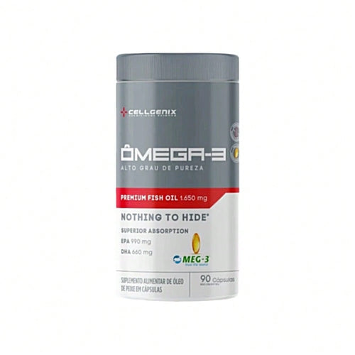 Ômega 3 (90 Cápsulas) - Alta Pureza EPA e DHA | Cellgenix