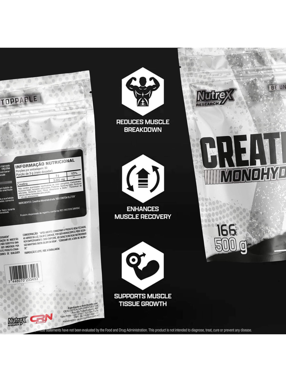 CREATINE MONOHYDRATE 500G NUTREX REFIL