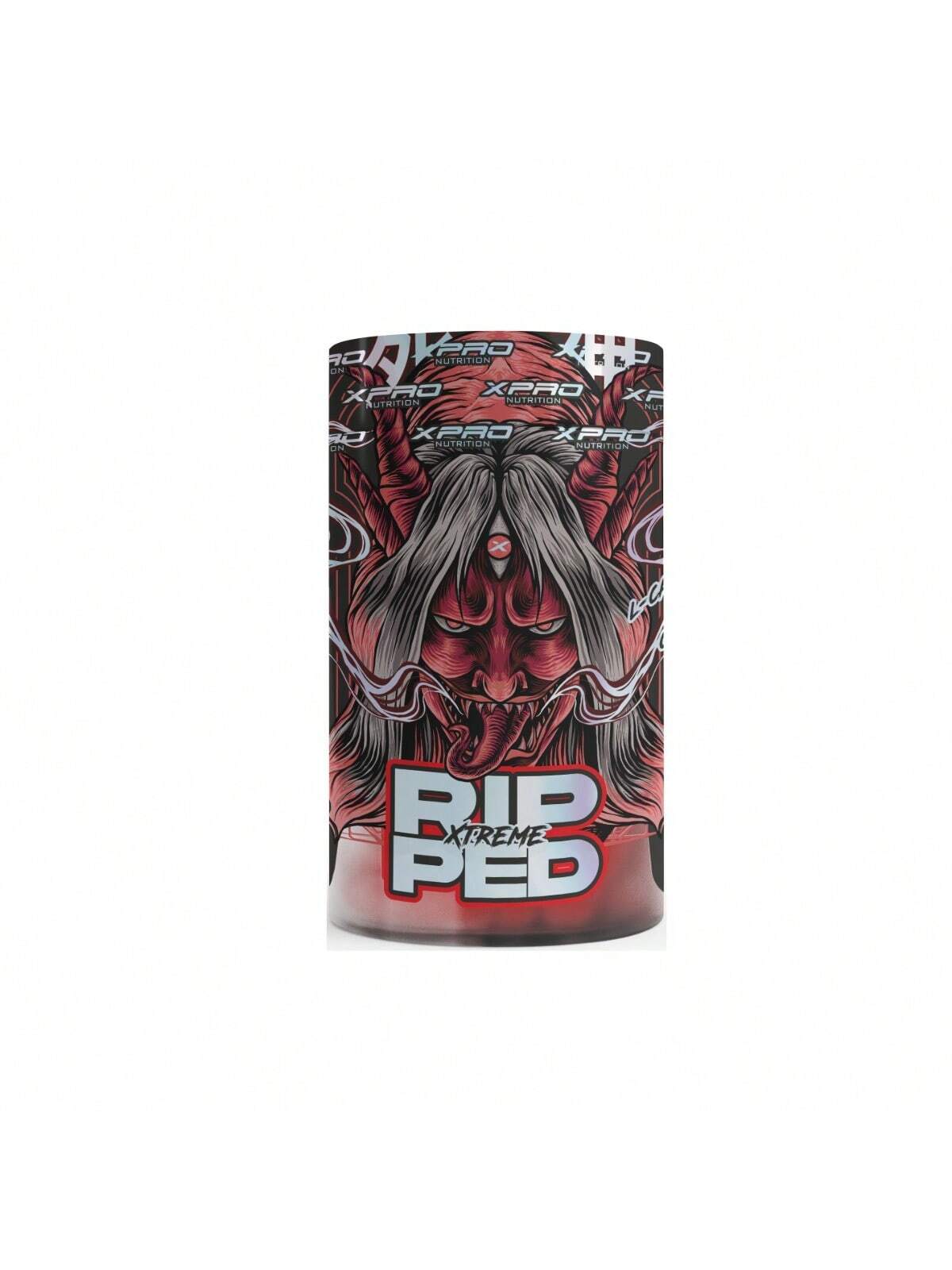 Pote do termogênico Ripped Xtreme Red Caps com 60 cápsulas da XPro Nutrition
