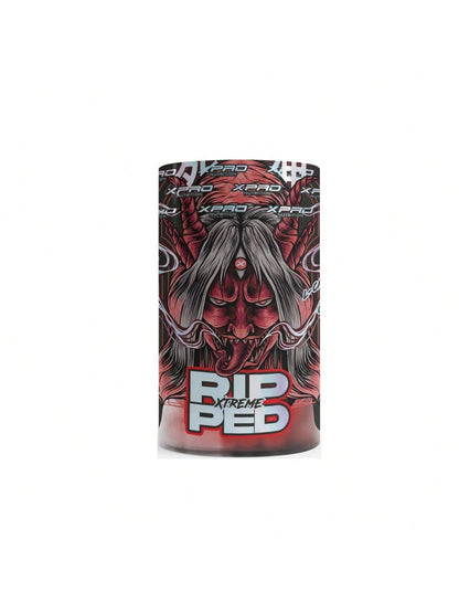 Pote do termogênico Ripped Xtreme Red Caps com 60 cápsulas da XPro Nutrition