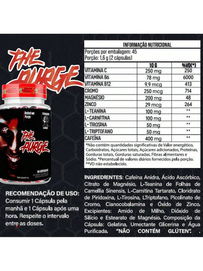 The Purge 90 Cápsulas - Suporte para Controle de Apetite | Terror Labs